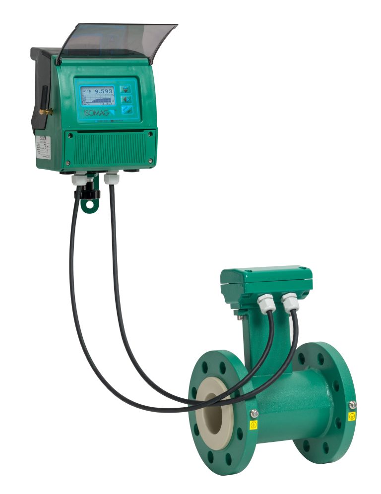 Flanged sensor for electromagnetic flow meters MS2500 ISOMAG with MV255 Transmitter